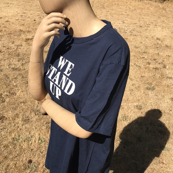 🆕J Crew We Stand Up Graphic T-Shirts Made in USA Blue New NWT - Picture 5 of 8